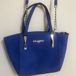 Never used Karl Lagerfeld Cobalt blue purse.